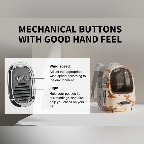 NWT PETKIT Breezy Dome 2 Cat & Dog Carrier Bag. - Picture 5 of 16